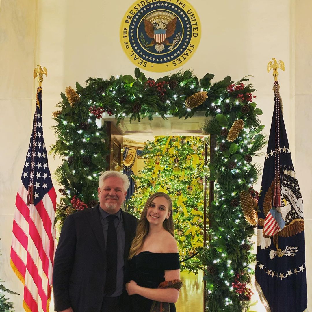 Glenn with his youngest daughter Cheyenne Grace at The President's House.