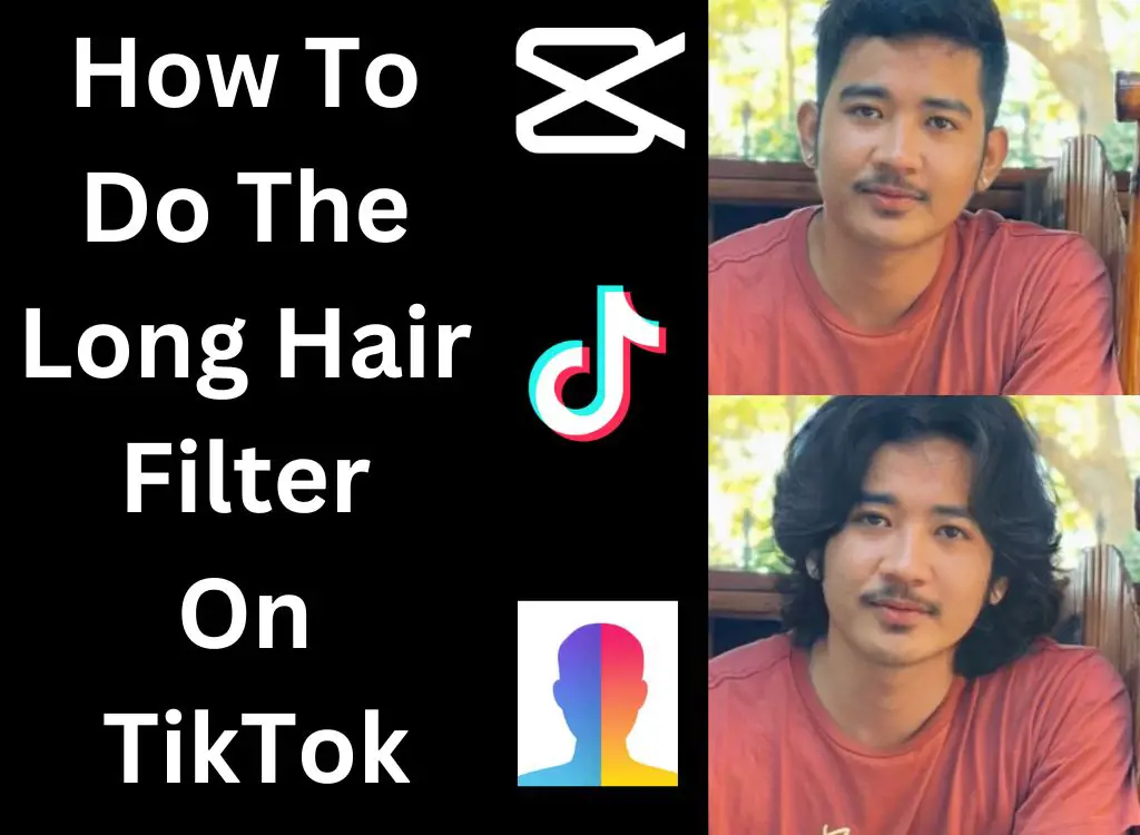 Collage Of TikTok, Capcut and FaceApp Logo With The Filter Tried By @boyet100