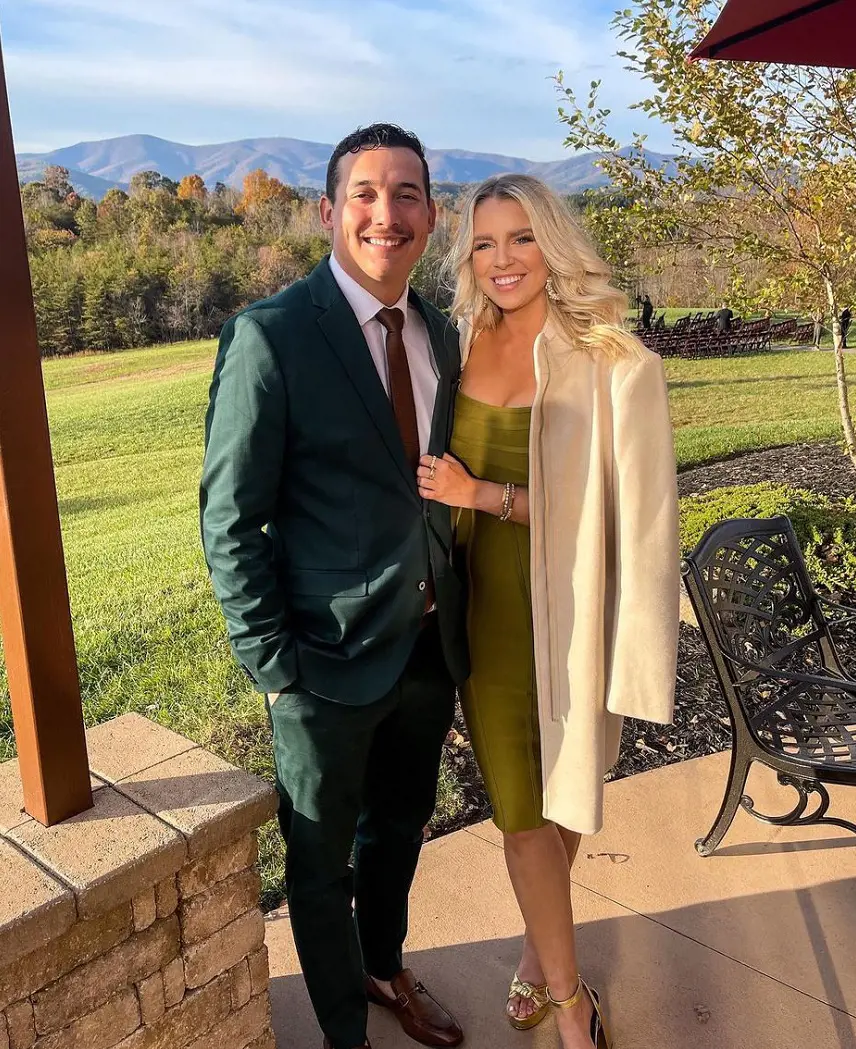 Mackayla and her husband went to Glass Hill Venue to celebrate their friends wedding in 2021